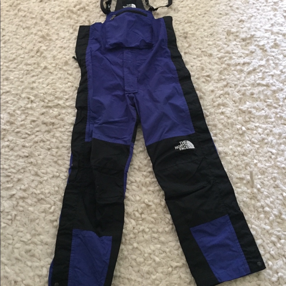 Women’s North Face bibbed ski pants.
